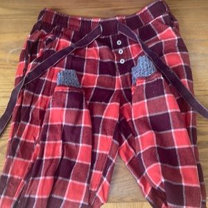 Plaid, red and maroon pajama pants from airy size xxs